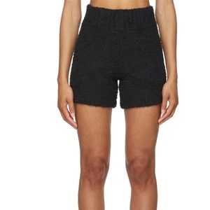 SKIMS Black Cozy Knit Shorts - size S-M